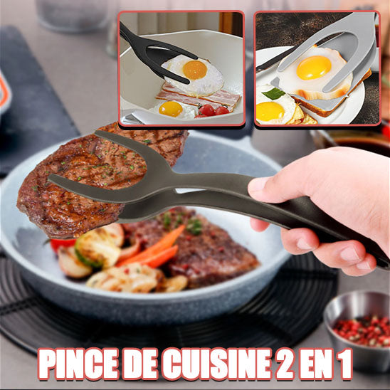 Pince de Cuisine en Silicone 2en 1™