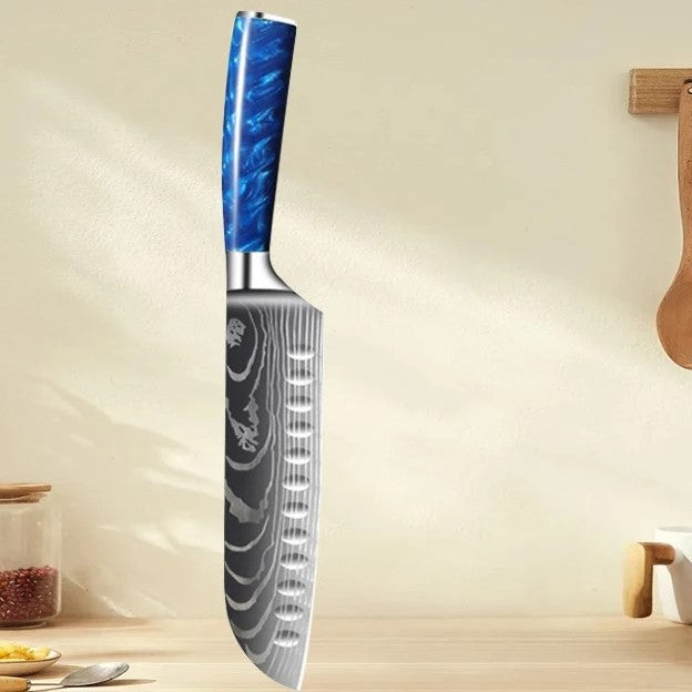 Couteau de Cuisine Bleu Sérénité™