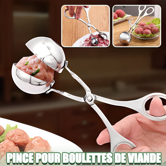 Pince a Boulettes™ en Acier Inoxydable